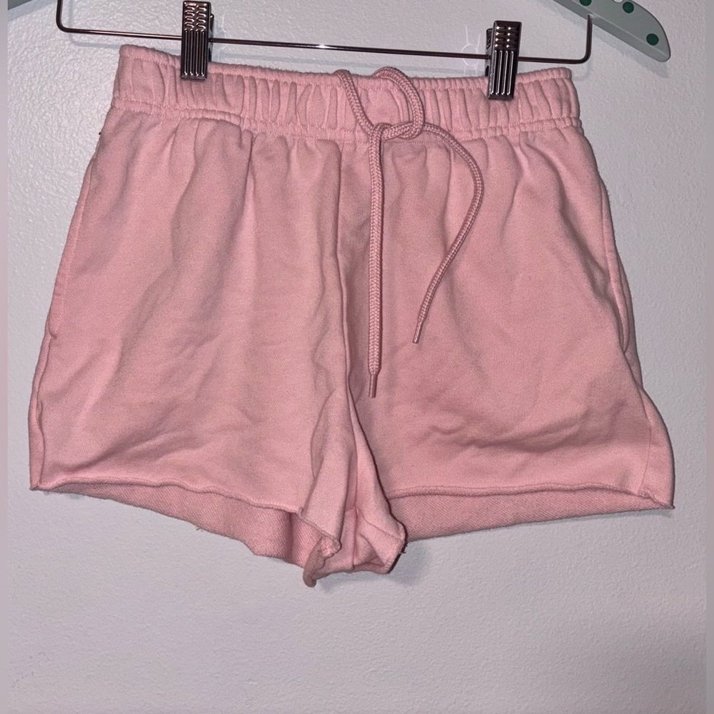 No Boundaries Light Pink Drawstring Athletic Lounge Shorts
